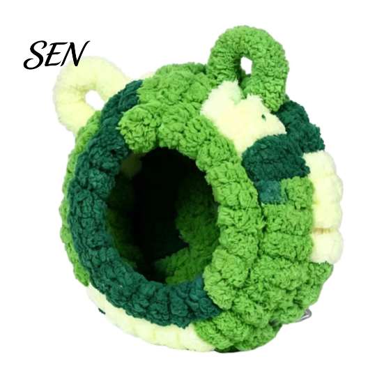 Safe Sleeping Nest for Birds Bird House, Cozy Flannel Hammock with Support Frame, Warm Parrot Winter Accessories Cockatiels Cave Bed, Cage Accessory