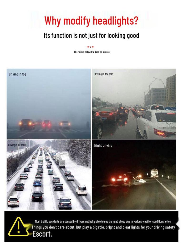 98-07 Toyota Land Cruiser LC100 LED Projector Headlight Assembly