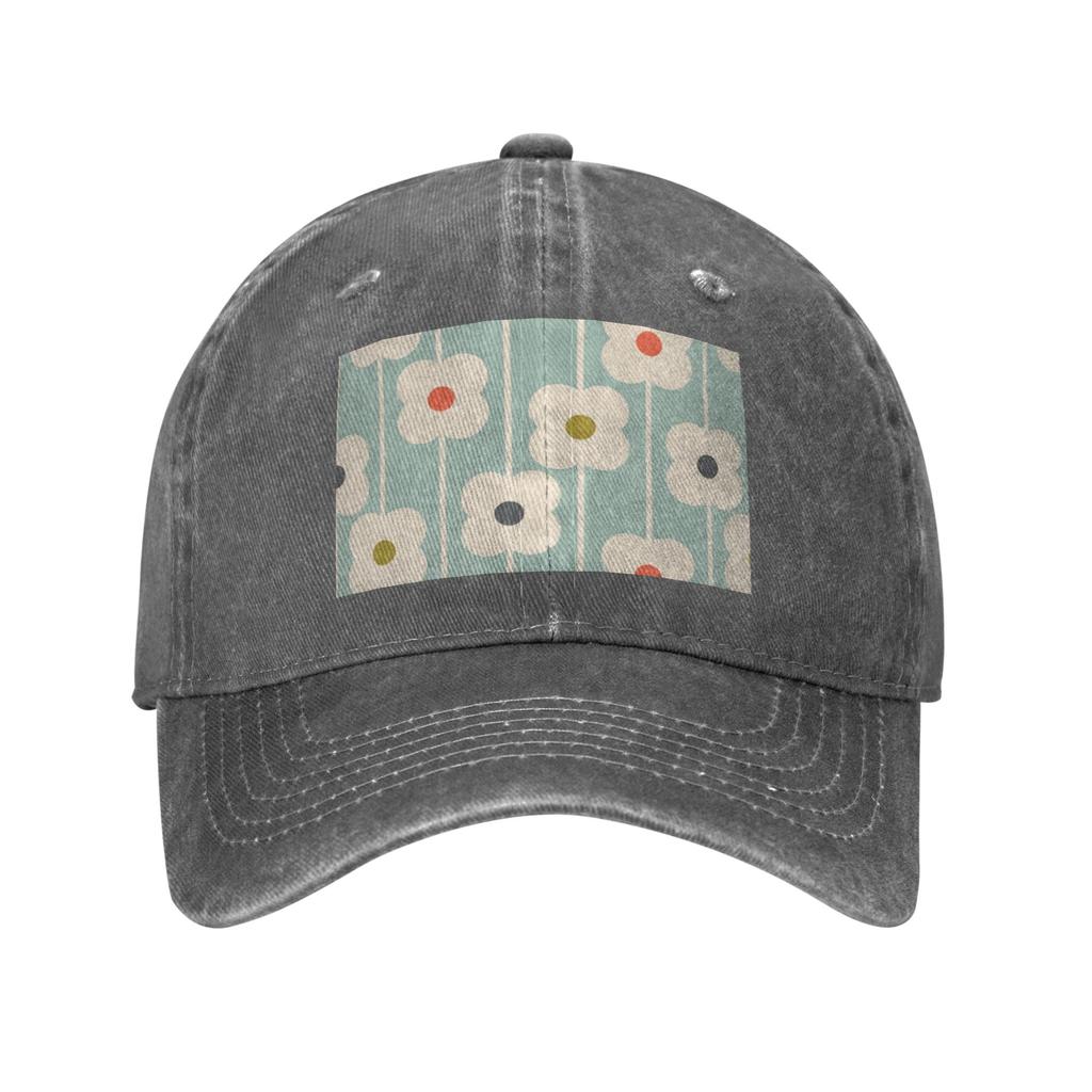 orla kiely multi stem Denim Fabric Cap Casual Baseball Caps Adjustable Hat Summer Unisex Baseball Hats
