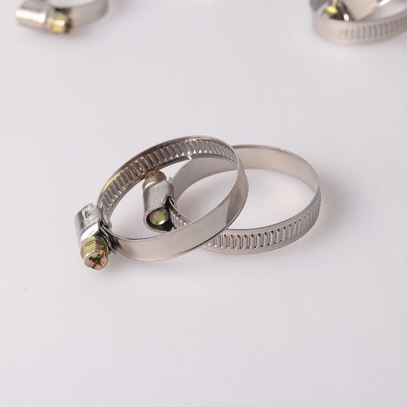 Stainless Steel German-Style Hose Clamp for 13-19mm Pipes (Pack of 10)