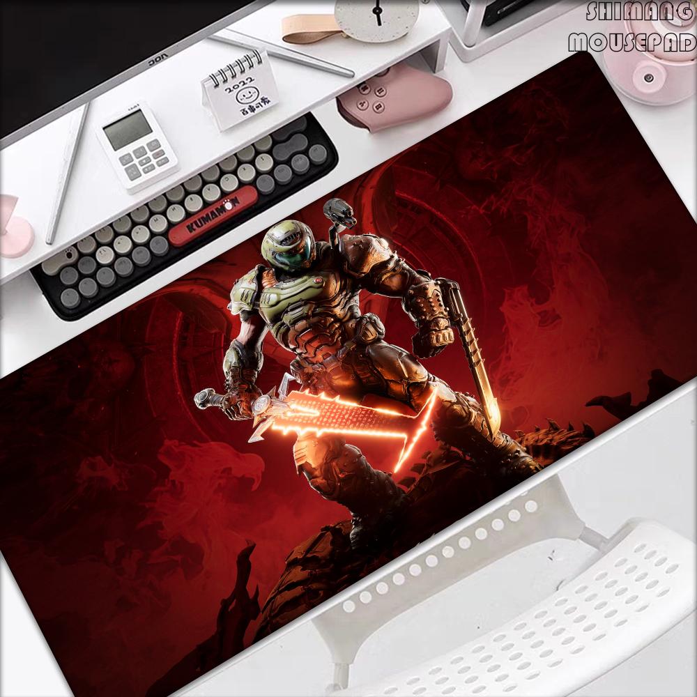 Heißes Spiel DDOOM EEternal Mauspads Gaming Zubehör Große Mauspads Gamer XXL Teppich PC Schrank Tischunterlage xMM Mauspads Teppich