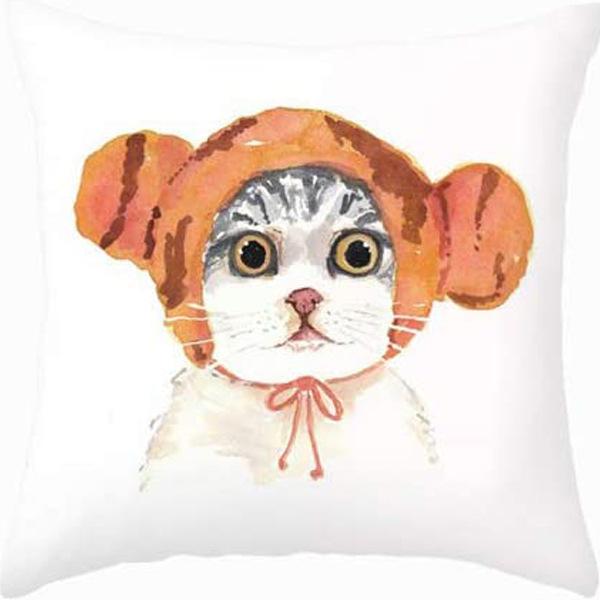 Nordic Cartoon Animal Pillow Cover Cute Printed Linen Pillow Home Ornament Sofa Car Premium Durable Quality Useful