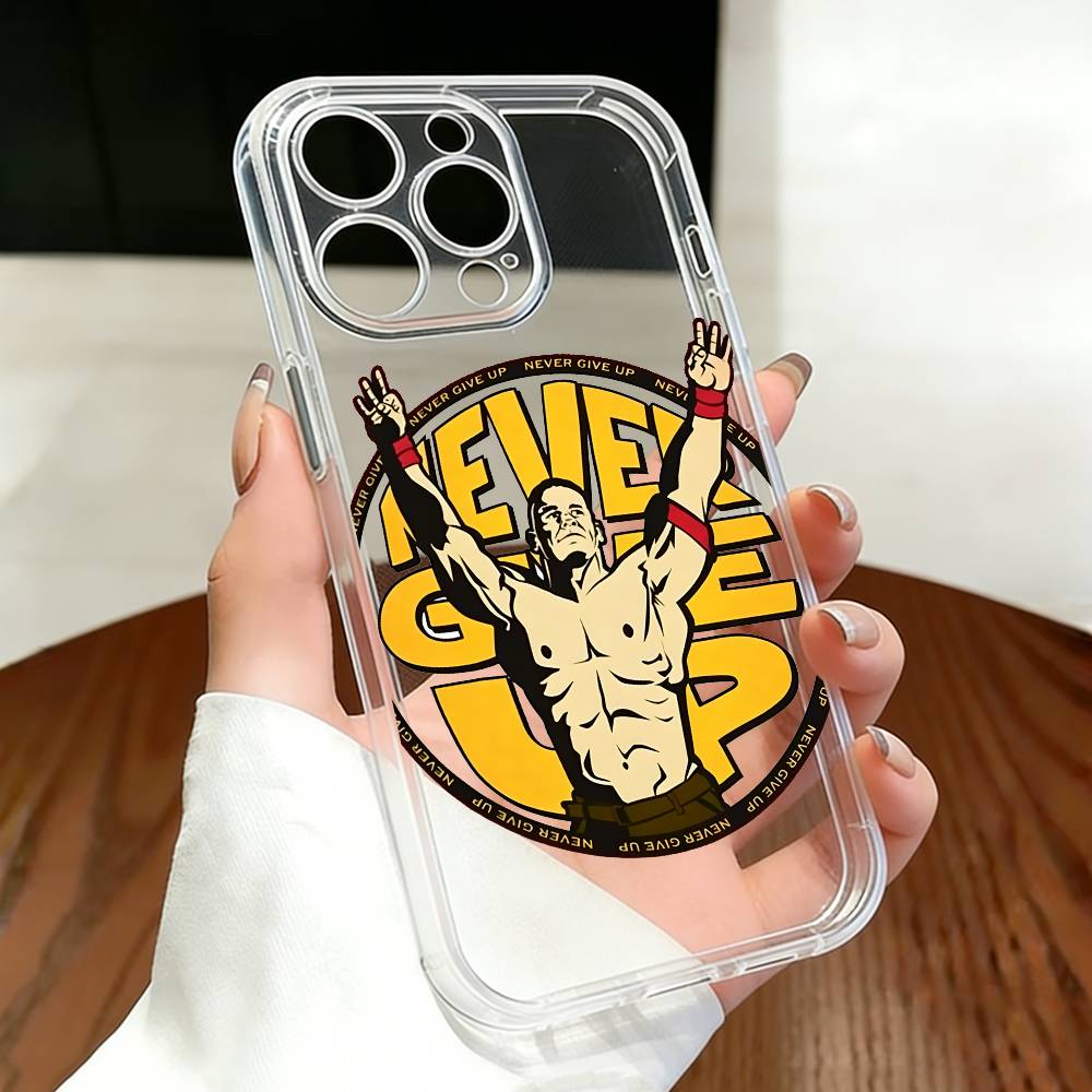 J-John Cena Wrestler Phone Case For iPhone 17 16 15 14 13 12 11 Mini Pro Max Plus Transparent Cover iPhone13