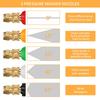 High-Pressure Car Wash Set with Pure Copper Gun & 5 Nozzle Colors - M22 Alloy Water Gun Head