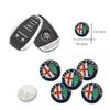 5/10 Piezas Pegatina Insignia Llave Coche Para Alfa Romeo 156 159 147 4C 8C 166 Giulia Giulietta Mito Stelvio Spider GT Tonale Disco Volante