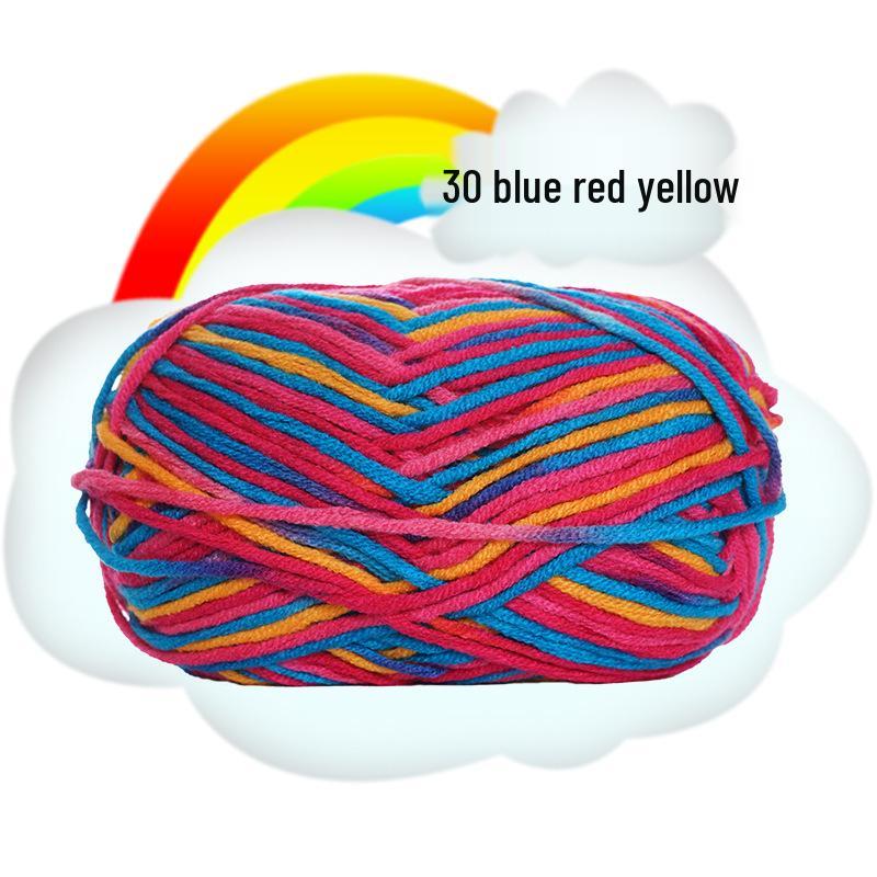 Gradient 5-Ply Medium Thick Baby Velvet Yarn for Crochet and Knitting