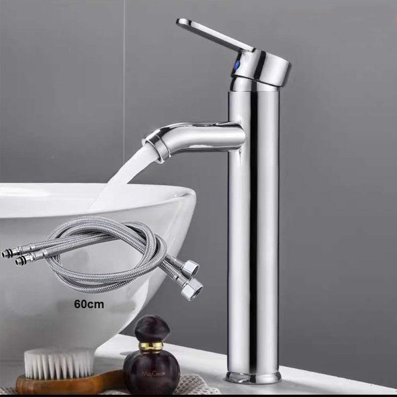 Basin Faucet Stainless Steel Bathroom Faucet Mixer Tap Hot Cold Water Basin Sink Tap Bathroom Faucet Tap