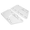 2pcs Engine Mount Adapter Plates 551628 Universal Swap Bracket Replacement for Small Block LS Conversion Adjustable