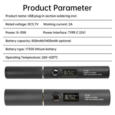 Temperature Adjustable Soldering Iron Welding Tool Plug and Play Fast Heat Conduction Electric Soldering Iron Anti-Oxidation