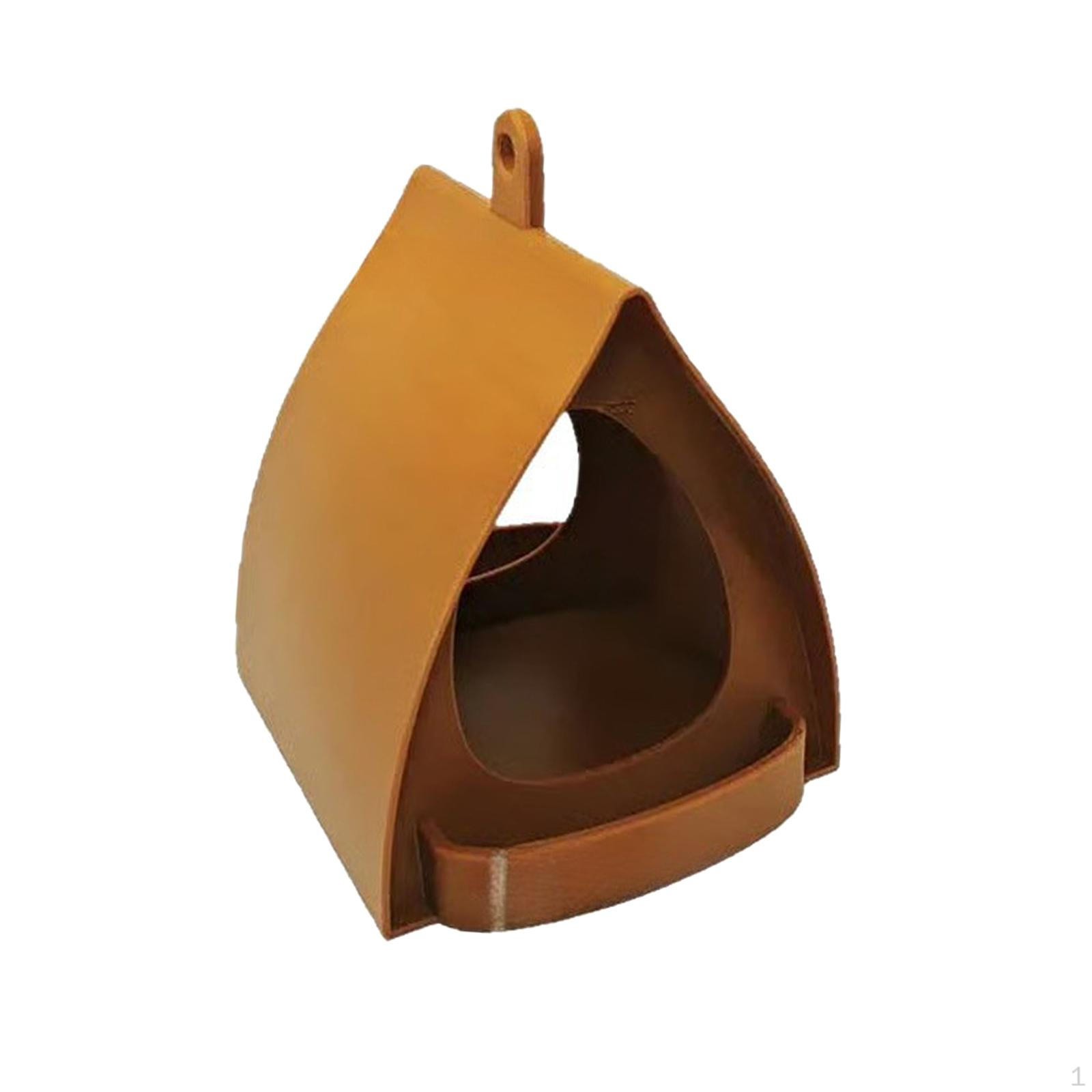 

Bird Feeder Decoration Feeding Tool Food Container for Patio Porch Backyard коричневый