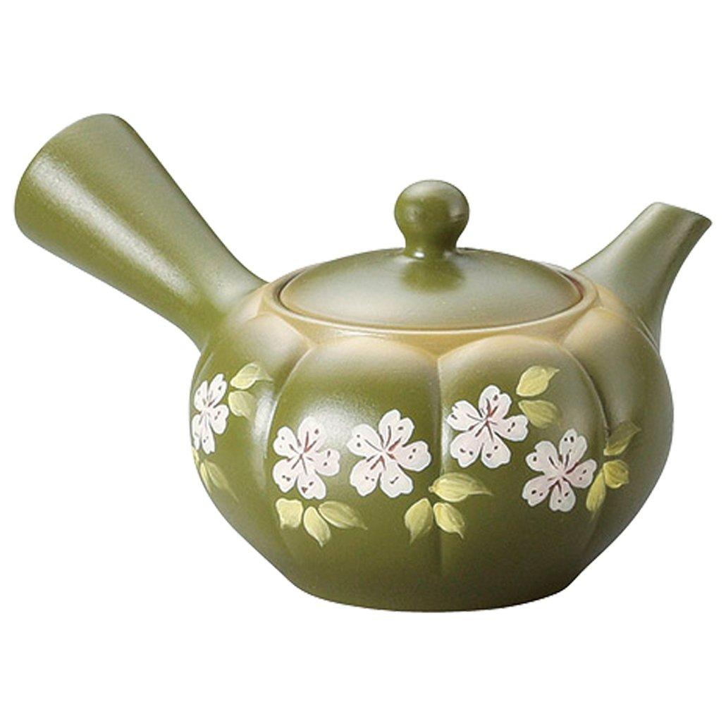 Ямасита Когэй Токонаме Керамика Фусен Зеленая Хризантема-Формы Вишневый Цвет Освежающий Чайник, 230 куб. см, Номер Товара: 13038650