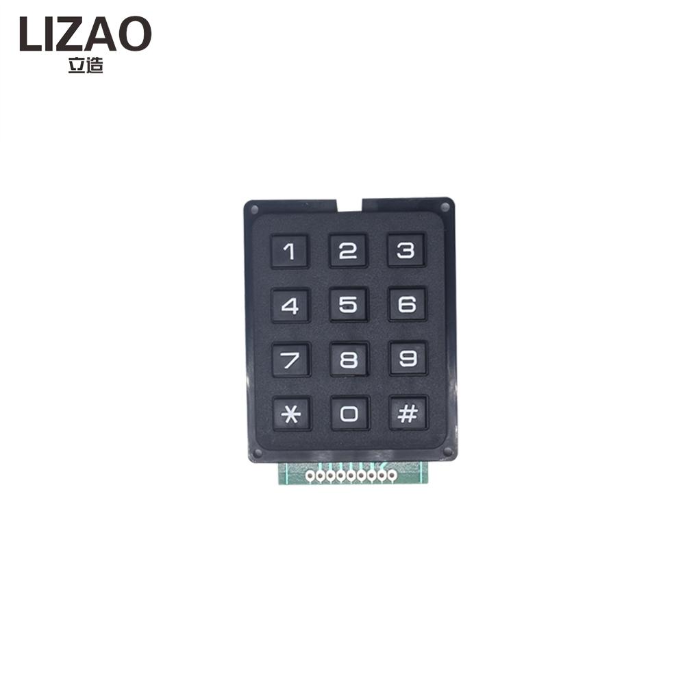 LIZAO 12/16 Keys 4x3 4x4 Matrix Membrane Switch Keypad Keyboard Module for Arduino STM32 Raspberry Pi DIY Projects