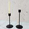 Candle Holder 2Pcs Metal Candlestick Holder for Taper Candle Decorative Black Candle Holder for Home Decor Wedding Dinning Party