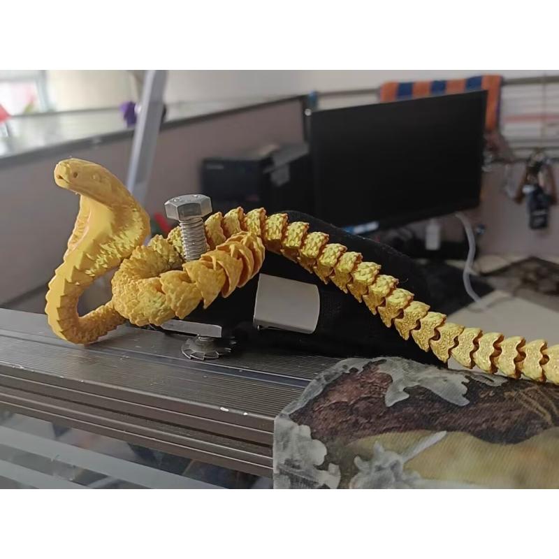 3D Printed Snake Serpent Figures Desk Accessories  for Boy 3D Printed Dragon Room Desktop Ornament Office Accessories Figurines