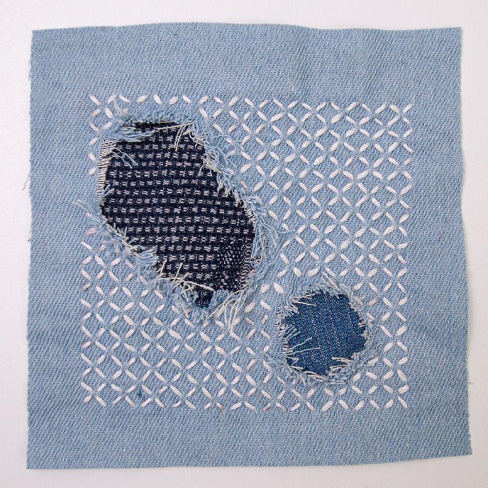 Water Soluble Sashiko Embroidery Beginner Set Hand Quilting Sewing Supplies  for Beginners