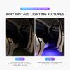 2pcs Car Door Lights LED Welcome Light Magnetic Control USB Charging Auto Open Door Safe Anti-collision Emergency Signal Lamp