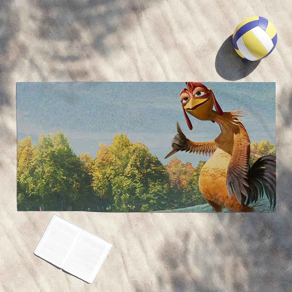 Funny Chicken Joe Towel Drying Bath Towel Applicable To Light Swimming Camping Yoga Beach Out