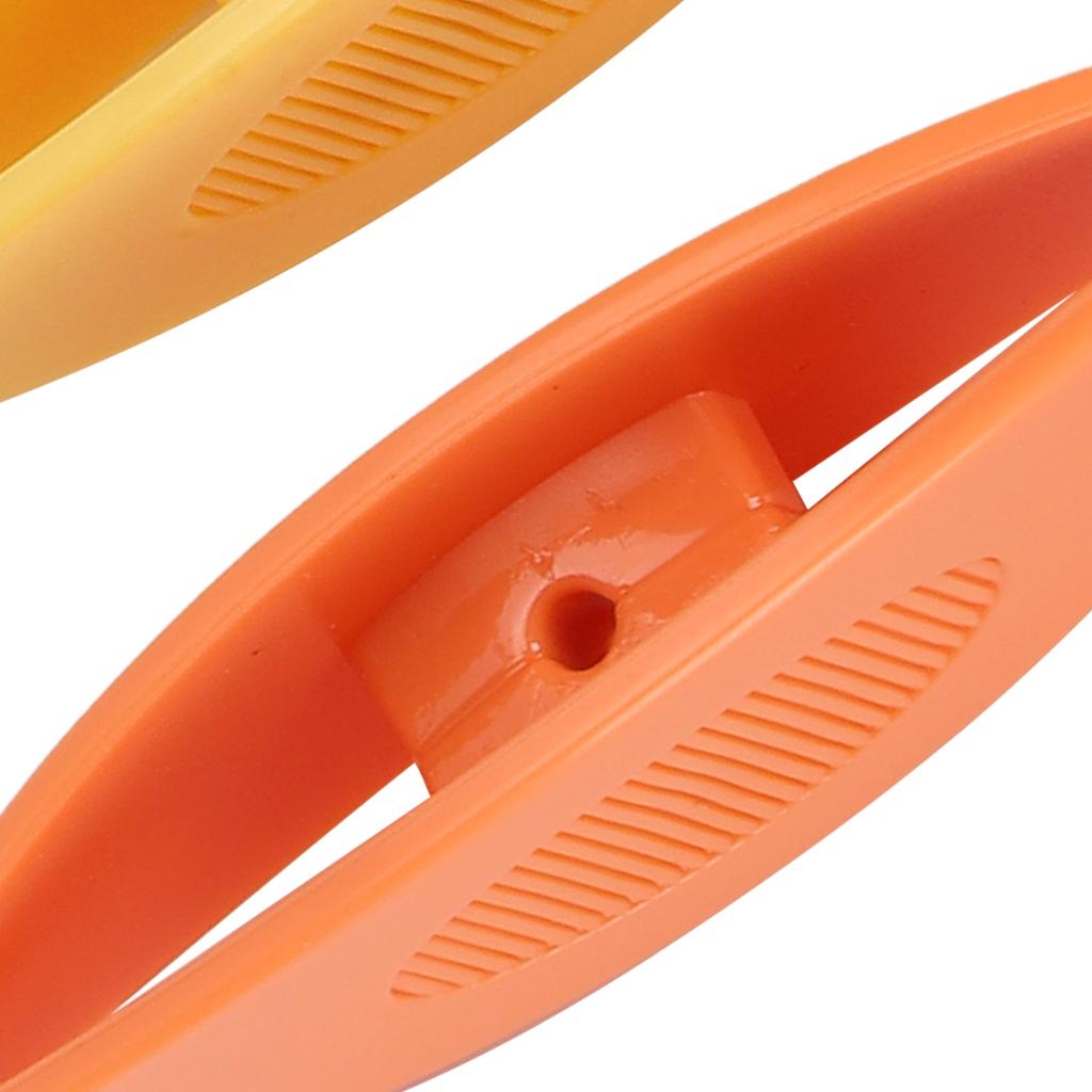2pcs Tatting  s Plastic Tatting  s Craft Tool for   Hand Sewing Knitting(Orange Yellow )