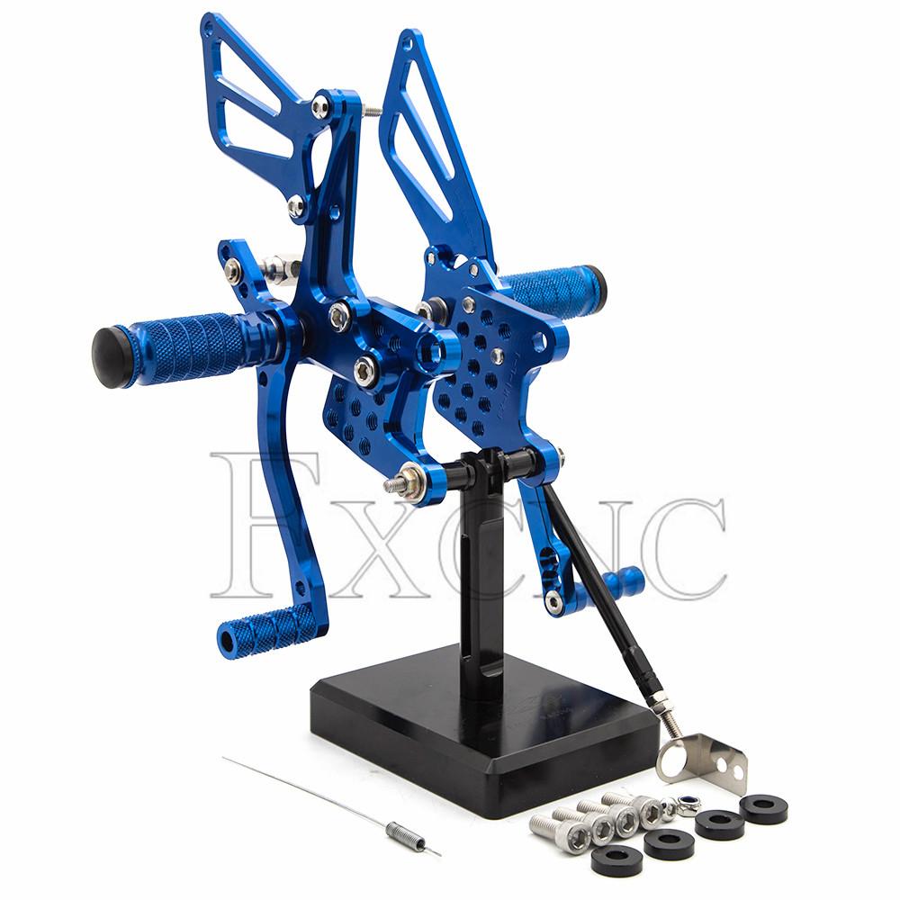 Aluminum Foot Peg Pedal Rearset Footrest Rear Set For Suzuki SV650 SV1000 SV650/S SV1000S SV 650 1000 S 1998-2014 GSXR1000 K1-K4