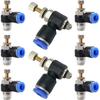 5 Pièces Tuyau d'Air d'Eau SL Connecteur d'Air Pneumatique Filetage Mâle 1/8" 1/4" 3/8" 1/2" Coude Raccord Pneumatique 4/6/8/10/12mm