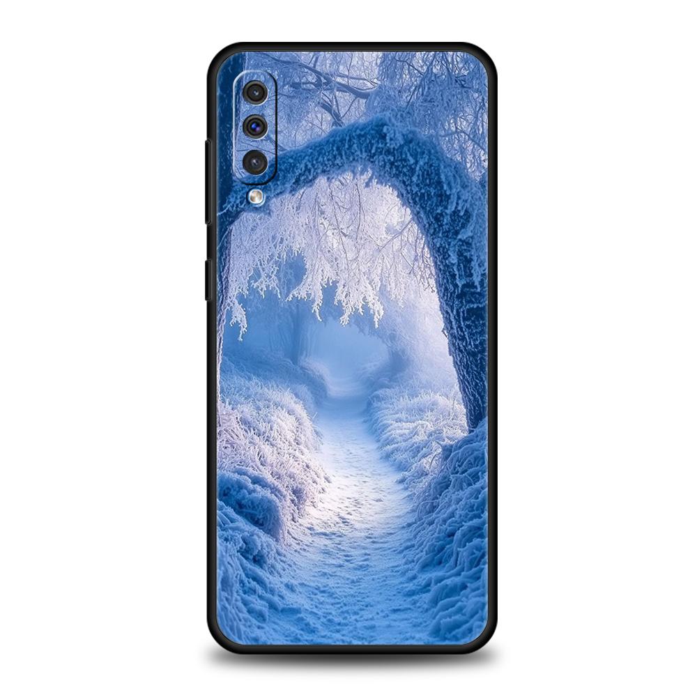 Landscape Winter Light Snow Case For Samsung A56 A36 A26 A24 A16 A14 A12 A32 A50 A70 A20E A22 A40 A34 A54 A42 A52 5G A06 Cover