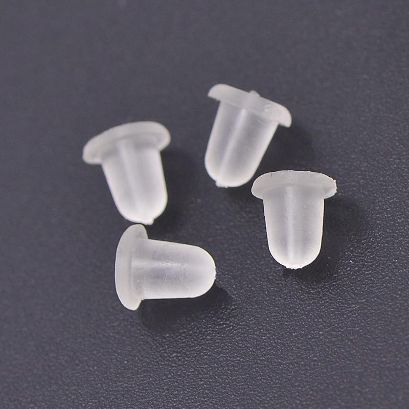 Japanese & Korean Eco-Friendly Silicone Ear Jewelry: Transparent Hamburger Ear Plugs.