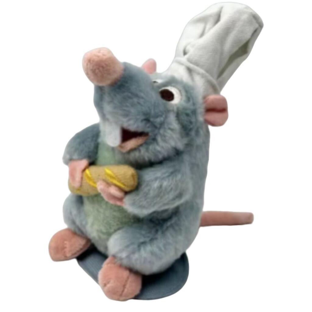 Wucifang Bags Unisex Kids Anime Ratatouille Chef Remy Magnetic Plush Toy Cute Room Decor Kids Shoulder Doll Gift