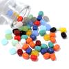 30pcs/lot Solid Oval Cylindrical Glass Beads For Jewelry Making Loose Spacer Beads DIY Bracelet Necklace Accessory