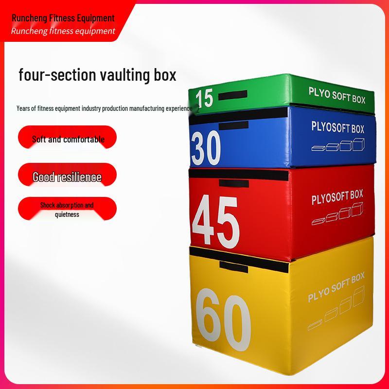 4-in-1 Soft Vaulting Box for Gymnastics and Boxing Training 15cm Vaulting Box