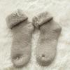 Dicke, aufgebürstete Plüsch-Wintersocken für Damen - Große Größe, Warme Ski- und Bodensocken, Geeignet für jedes Wetter, Gemütliche Schlafsocken