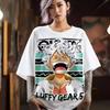 One Piece Anime Monkey D Luffy Gear 5 Printed Tshirt Unisexs And Womens Tshirt Unisexs Top Sports Tshirt 2026 Summer New Tee