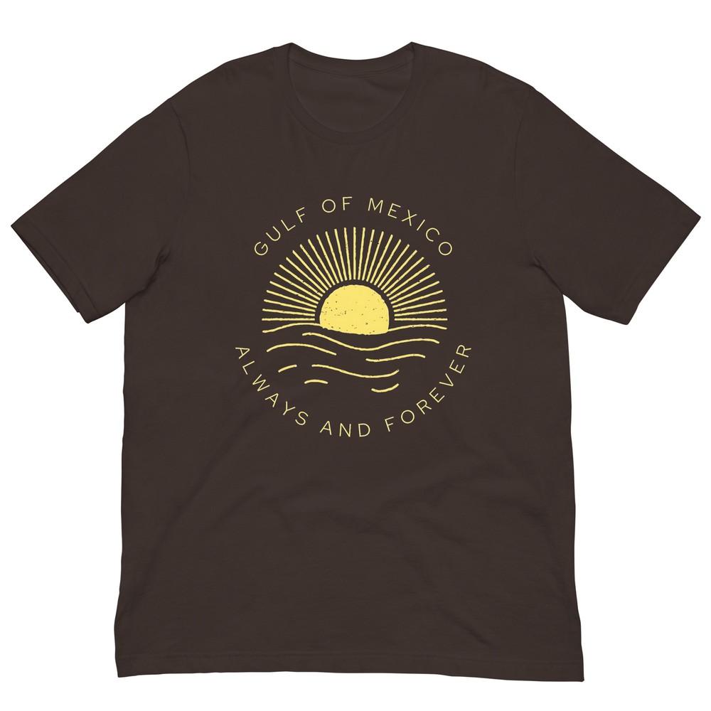 Gulf Of Mexico Always Forever Vintage Sunset Political TShirt S