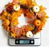 Artificial Wreath Garland Rattan Frame  Festival Pumpkin Maple Leaf  Fall Holiday Decoration