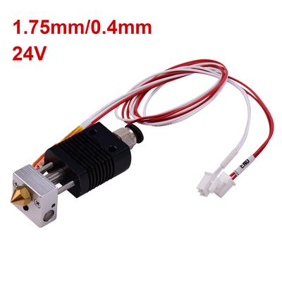 3D tiskárna Full Metal Hotend Extruder Kit Hot End Set s 0,4mm tryskou 100K termistorový chladič
