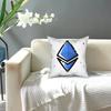 Cute Ethereum Throw Pillow Cover Polyester Cushions for Sofa Bitcoin Crypto Cryptocurrency Btc Blockchain  Cushion Covers