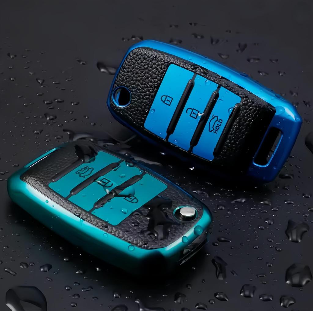 New TPU Leahter Car Flip Key Case Protective Cover Shell Holder for KIA Sid Rio Soul Sportage Ceed Sorento Cerato K2 K3 K4 K5