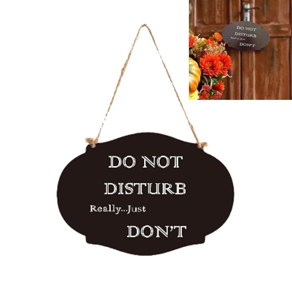 

Двусторонняя дверная вывеска, деревянная дверная вешалка, удобная в использовании дверная пластина, примерочная