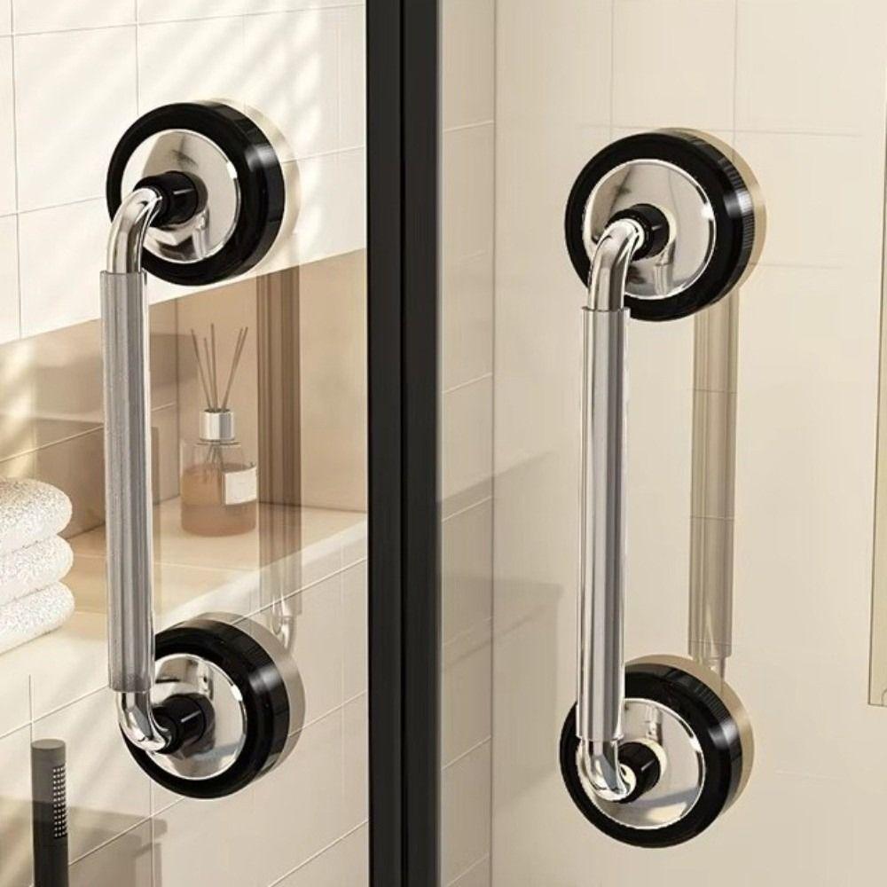 Removable Suction Cup Door Handle Anti-slip Wardrobe Door Handle Glass Door Handrail  Bathroom