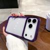 Simple Shockproof Frame Clear Phone Case for For Iphone 11 12 13 14 16 1 17 Pro Max Air 16 Plus Protective Bumper Back Cover Case