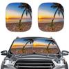 Christmas Eve Fright Element, Car Shade Front Windshield Shade Two-Piece
