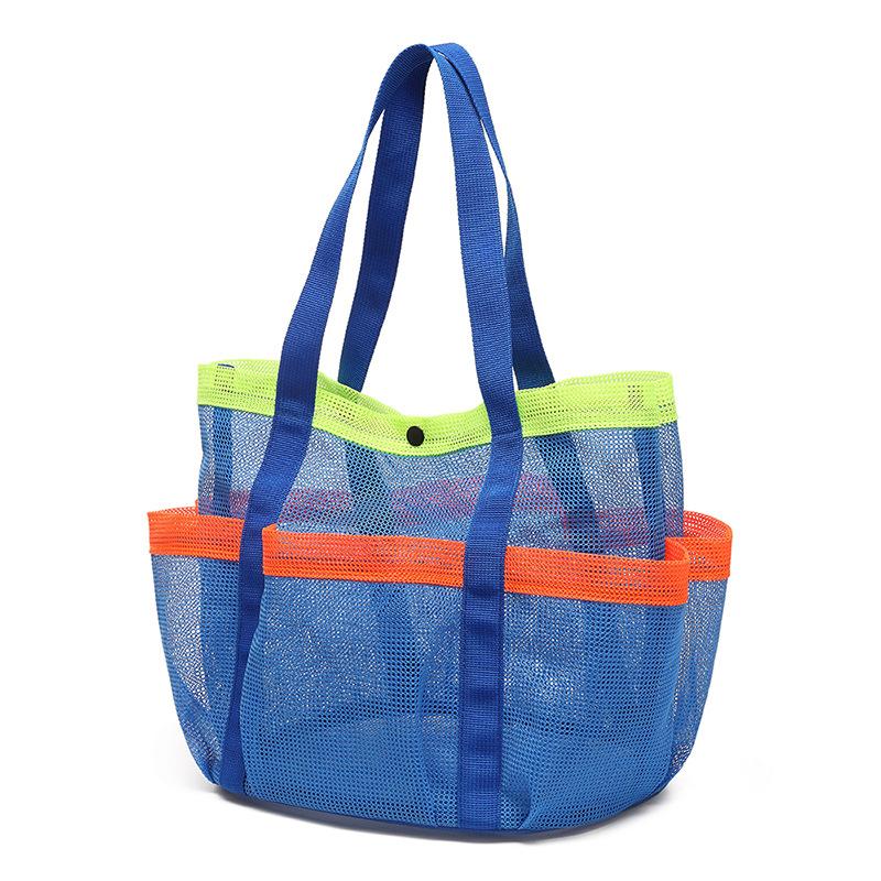Summer beach bag children's storage bag beach swimming storage bag seaside beach bag mesh bag vacation multi-pocket