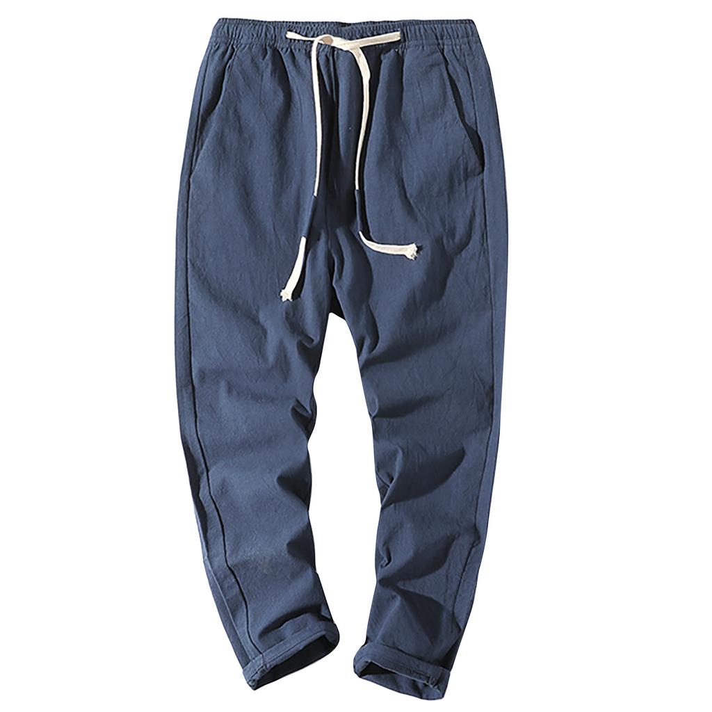 Men Home Outdoor Fashion Casual Basic Loose Breathable Quick-drying Pants