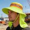 Lightweight Travel Hat Breathable Polyester Sun Cap With Reflective Strips For Running And Hiking