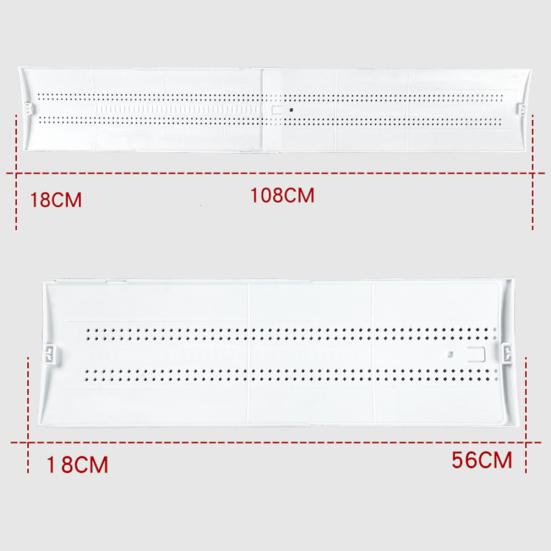 Home Office Universal Conditioner Wind Deflector Retractable Air Shield Baffle
