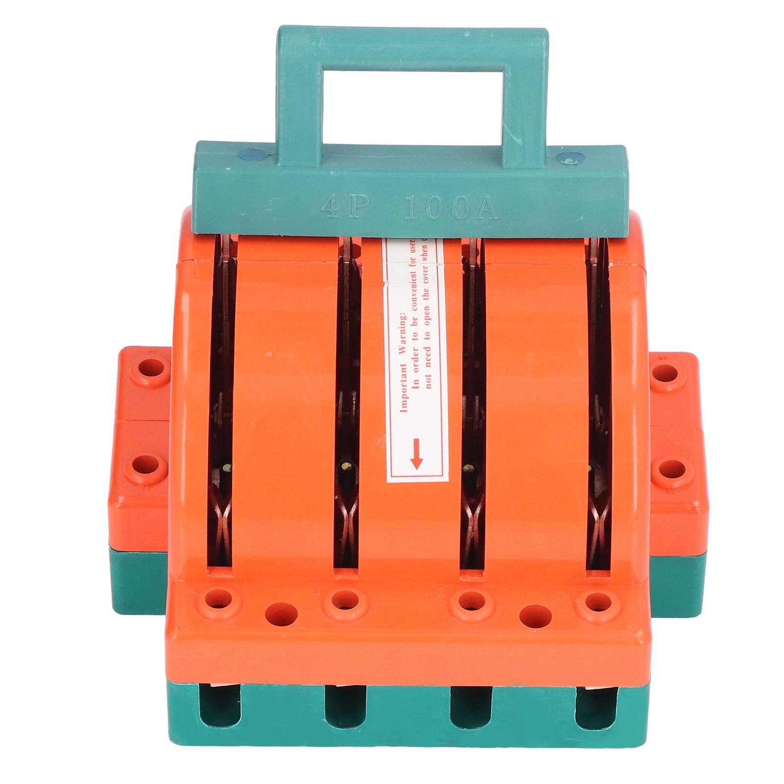 

100A 4 Pole Double Throw Knife Switch Electrical Disconnect Knife Switch for Home Appliances