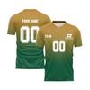 Men Short Sleeve Gradient Print T Shirt Lightweight Breathable V Neck Athletic Sportswear Top for Training Running Gym