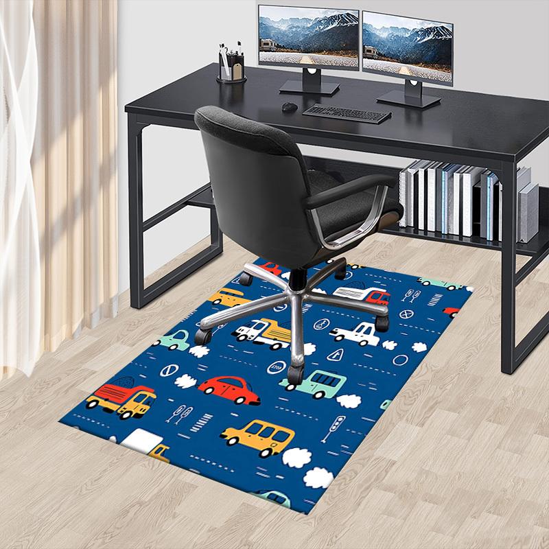 1PC Car Traffic Extra Large Non-Slip Floor Carpet, Office, Family, Bedroom, Studio - Large Area Rug Indoor Rugs, Vibrant Colors-W307