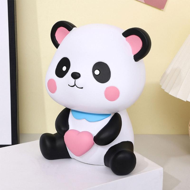 Cartoon Panda Money Box Piggy Banks for Kids Child Adult Gift Cartoon Animal Coin Banknotes Cash Safe