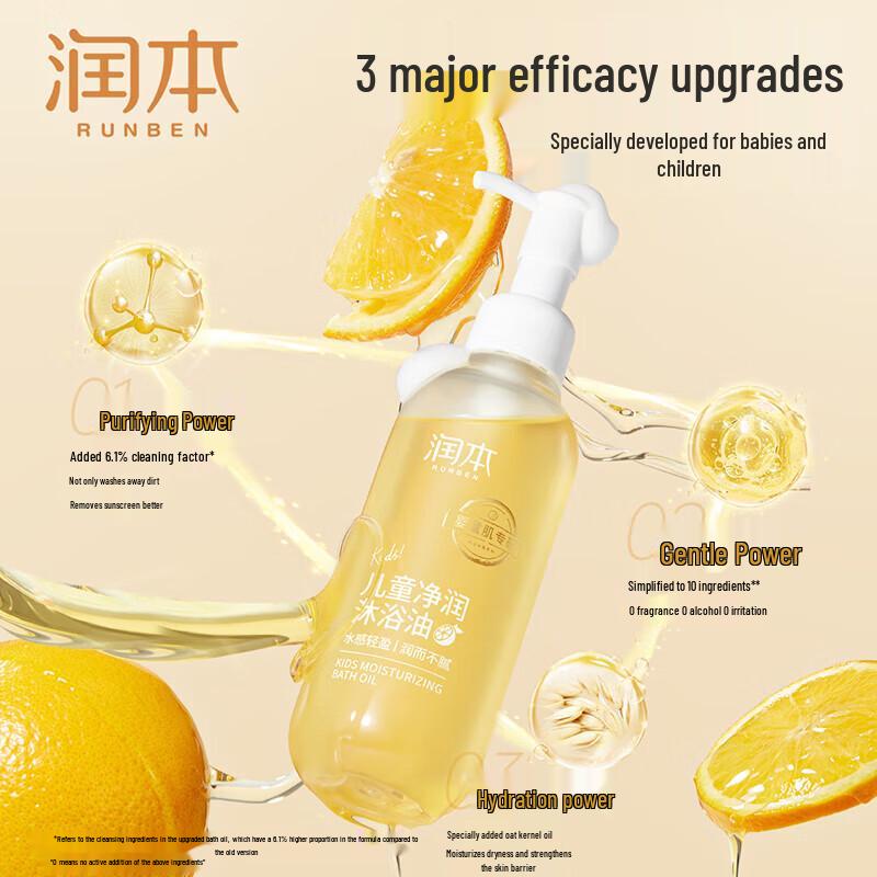 RUNBEN Baby 2-in-1 Wash & Shampoo