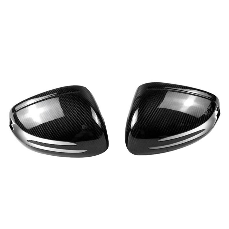 For Mercedes Benz R172 R197 R231 SLK200 SLC SL Real Carbon Fiber Side Rear View Mirror Cover Trim Side Wing Mirror Caps Parts-A8 Carbon fiber